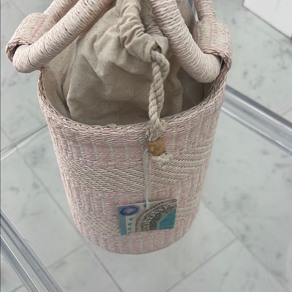Sigrid Olsen Pink Mini Bag with Nautical Rope Handles BRAND NEW